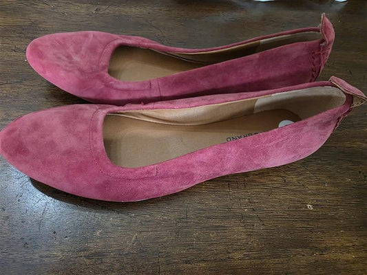 NWOT Lucky 9 Suede Rose Pink Ballerina Flats 126277