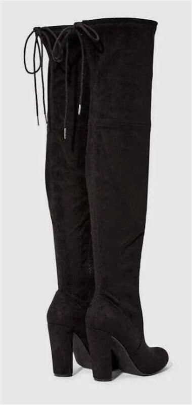 NWOT JUST FAB 7 Philipa Over-The-Knee Boot Black 126281