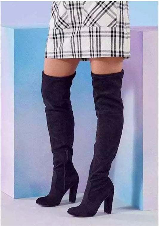 NWOT JUST FAB 7 Philipa Over-The-Knee Boot Black 126281