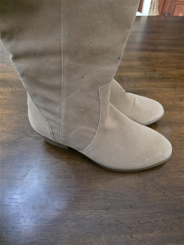 NWOT Lane Bryant 8W Faux Suede Riding Boots Wide Calf 126289