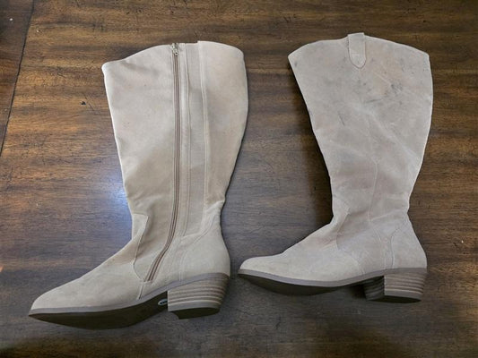 NWOT Lane Bryant 8W Faux Suede Riding Boots Wide Calf 126289