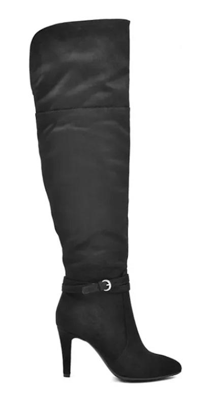 NWOT Rialto 5.5 Clea Knee Faux Suede Heels Over-The-Knee Boots 126296