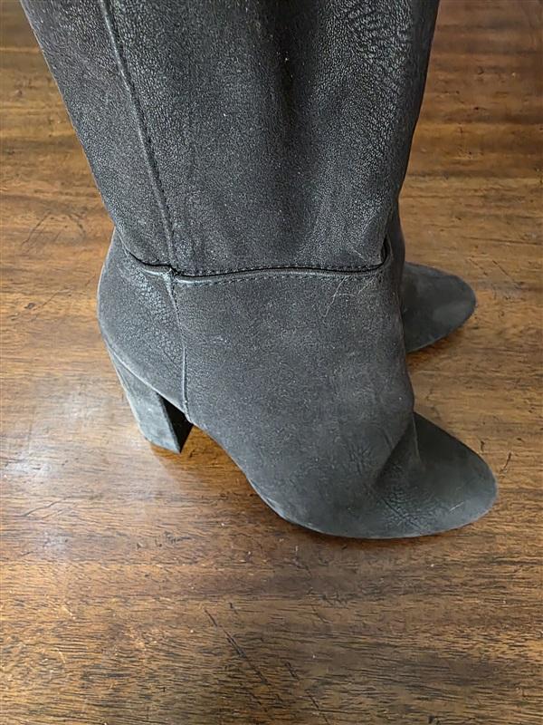 NWOT Shoedazzle 7 Rhona Thigh High Boot Black 126299