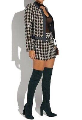 NWOT Shoedazzle 7 Rhona Thigh High Boot Black 126299