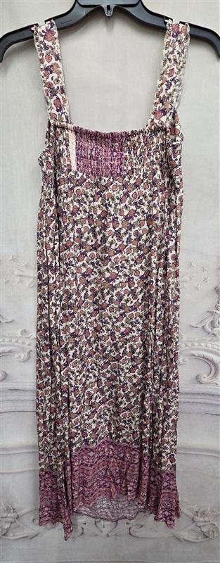 NWT Mason & Belle S Patchwork Knotted Bohmian Floral Pink Sundress 126323