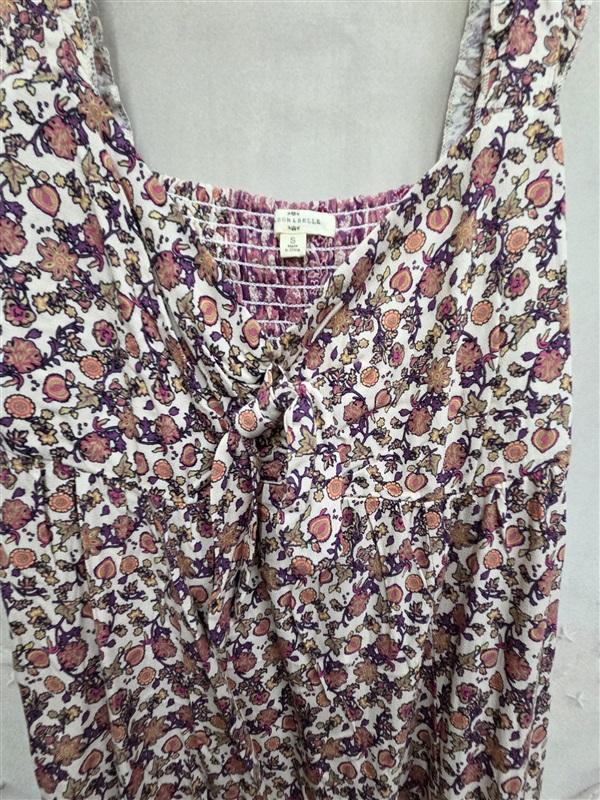 NWT Mason & Belle S Patchwork Knotted Bohmian Floral Pink Sundress 126323