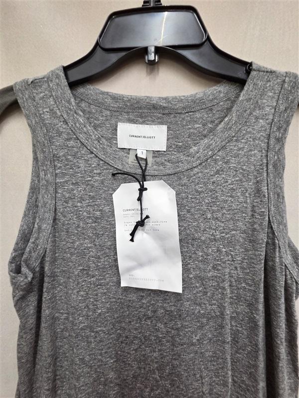 NWTD Current Elliott Sz 1 Perfect Muscle Tee Dress in Heather Grey 126337