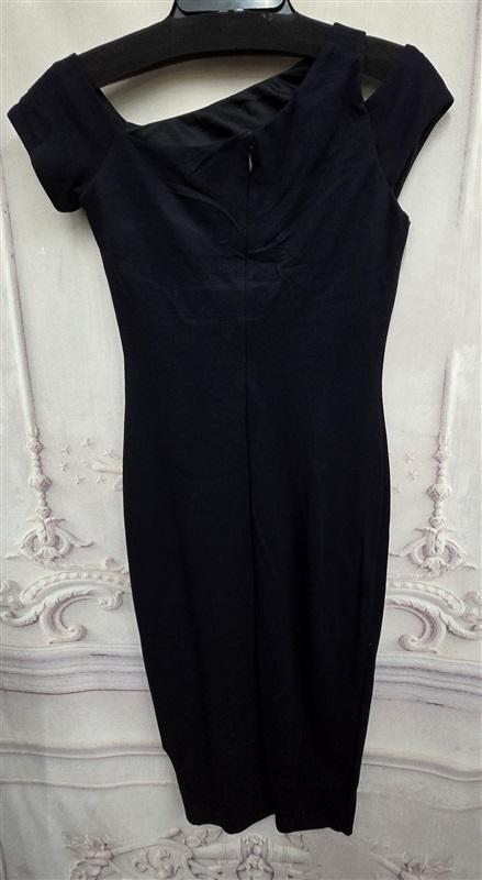 NWOT Bailey 44 S Open Shoulder Dress Navy Blue Cold Shoulder 126339