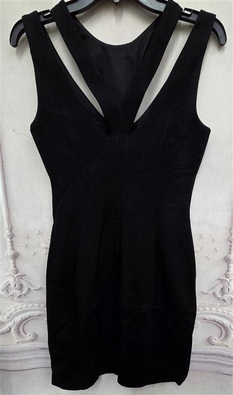 NWOT Bailey 44 S Blossom Dress Black Cut Out V Neckline 126347