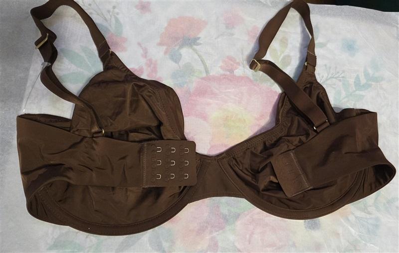 NWOT CUUP 36C The Scoop Brown Microfiber Underwire Bra 126367