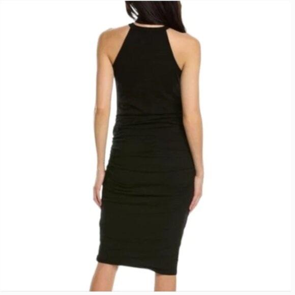 NWOT Michael Stars XS Vivian Halter Racerback Tank Midi Dress 1072 Green 126386