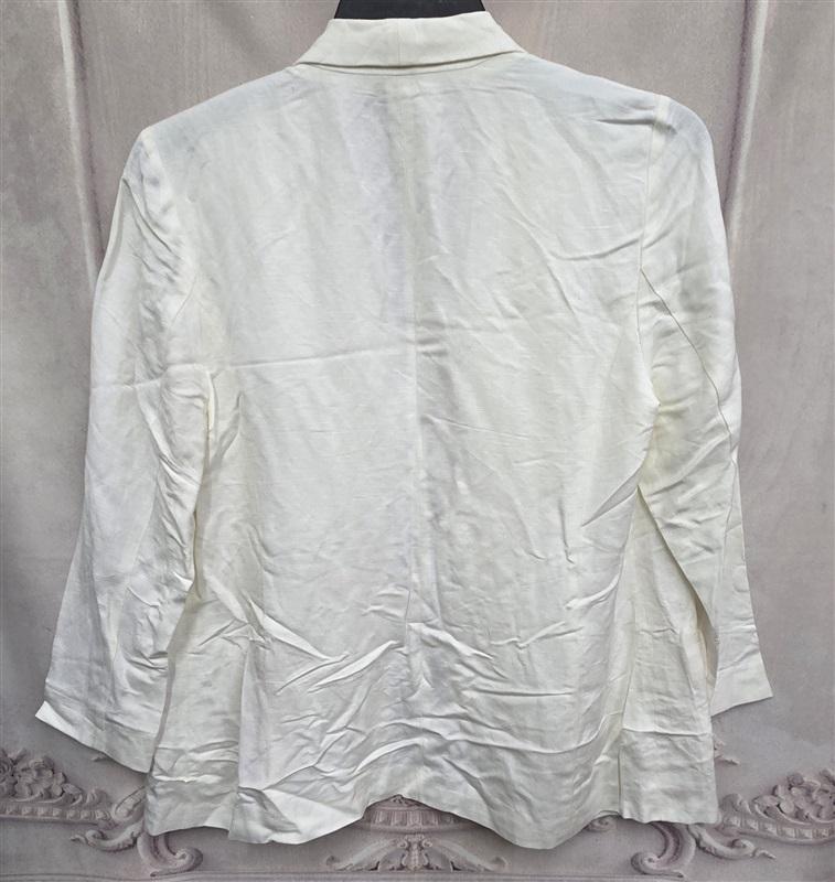 NWT Alfani M Linen White Jacket Blazer 123366