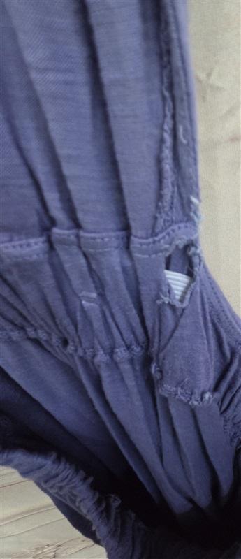 NWT Anthropologie T.LA SM Boho Blue Ombre Open Back Pocketed Midi Dress 126395