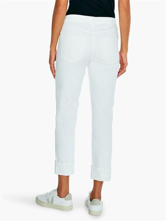NWT Liverpool 14 32 MARLEY GIRLFRIEND CUFF JEAN White 126419