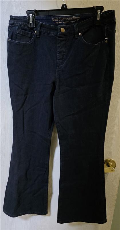 NEW Soft Surroundings PM Cropped Bootcut Pants Jeans 126429