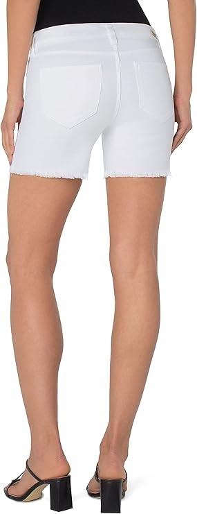 NWT Liverpool 8 29 Vickie Raw Hem White Denim Jean Shorts 126431