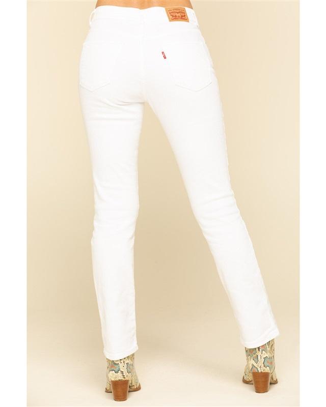 NWOTD Levis 16W Women's Classic Straight Fit Jeans White 126434