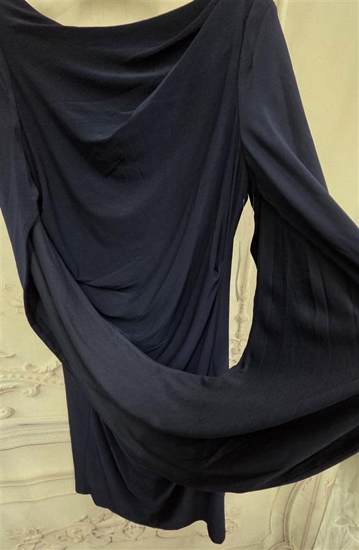 NWT R&M Richards 12 Drape Sleeve 7461 Short Dress Cocktail Blue 126438