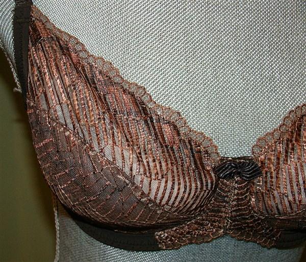 NWT Wacoal 32D La Femme Full Figure Underwire Bra 855217 Brown 126449