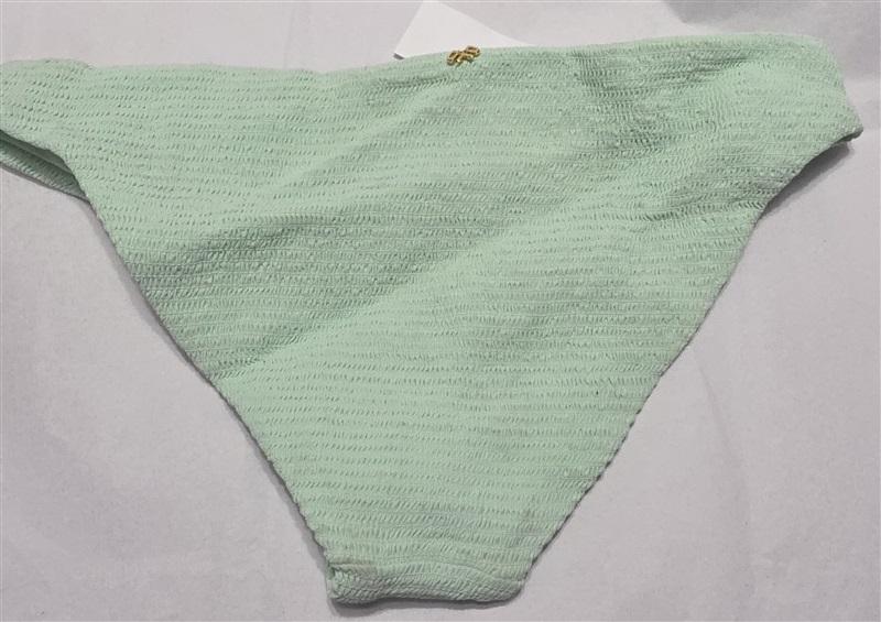 NWT Pilyq PQ Azura S Smocked Tab FULL Bikini Bottoms Mint Green 126473