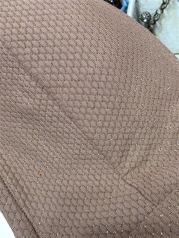 NWOT Seafolly 6 US Stardust Twist Bandeau Bikini Top Brown 126476