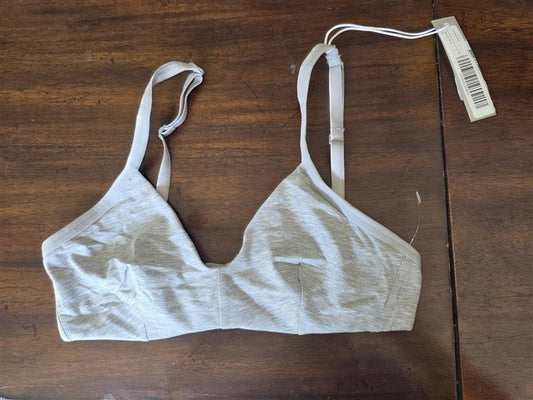 NWT Everlane The Bralette XS Heather Gray Scoop Bra Wireless Intimates 123881