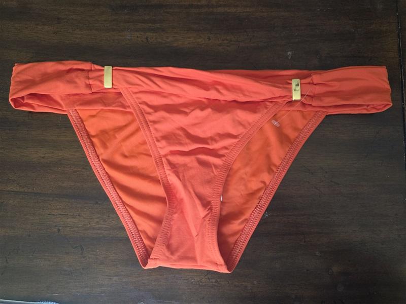 NWT Elizabeth Hurley S Jade Bikini Bottom Red Orange 126492