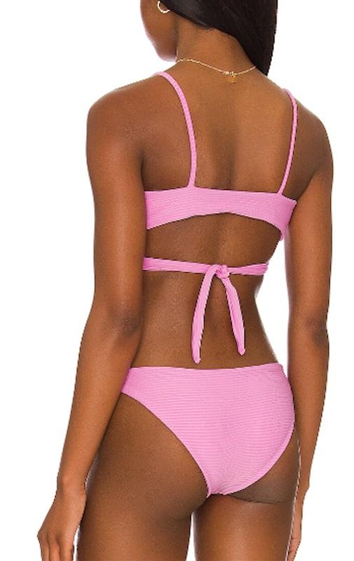 NWOT L*Space Anthropologie M Chloe Top Purple Bikini Swim Top 126497