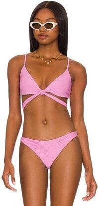 NWOT L*Space Anthropologie M Chloe Top Purple Bikini Swim Top 126497