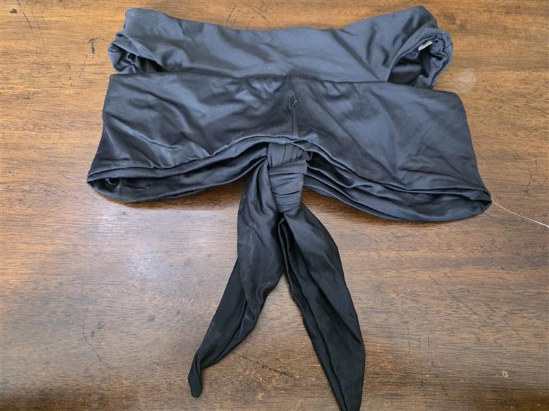 NWOT Pilyq S Bandeau V Wire Bow Coquette Crop Bikini Swim Top 126503
