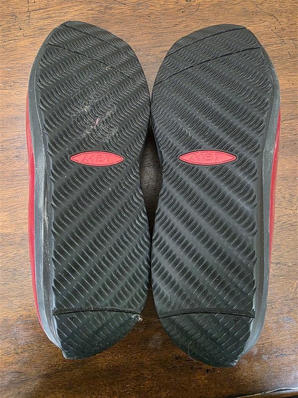 NWOT MTB 6-6.5 Red Patent Leather Performance Slip On Ballerina 126505
