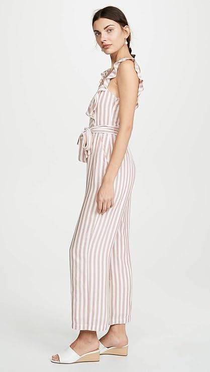 NWTD Paige L Marino Jumpsuit Cove Stripe Muted Clay 126507