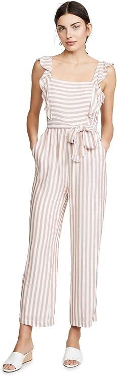 NWTD Paige L Marino Jumpsuit Cove Stripe Muted Clay 126507