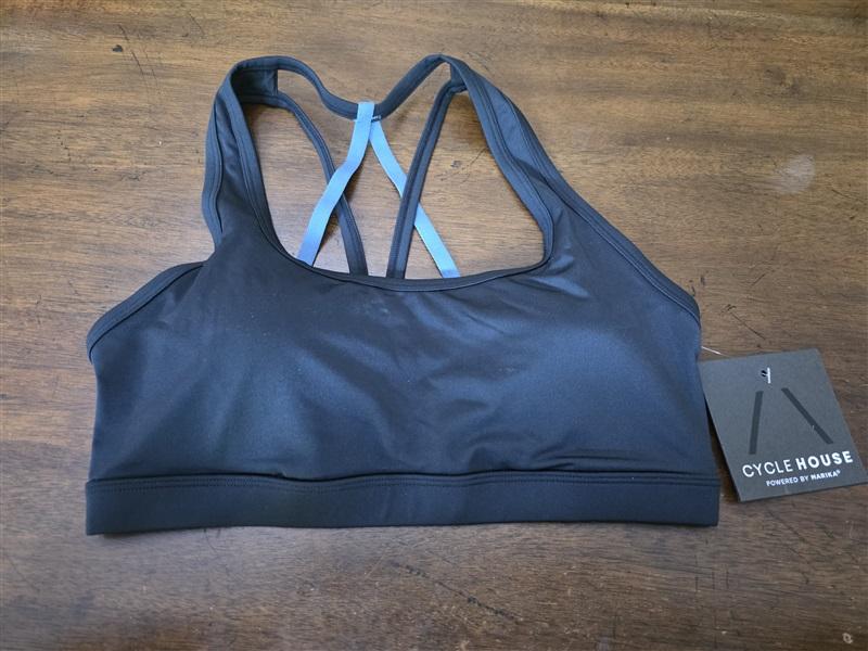 NWT Cycle House Marika Yoga Sports Bra Black 126524