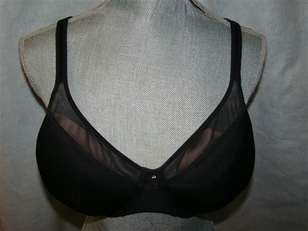 NWT Bali 40DD 1 Smooth U Light Convertible Full-Coverage Bra 3439 Black 126549