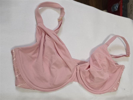 NWOTD Soma 34DDD Embraceable Signature Lace Unlined Pink Bra 126577