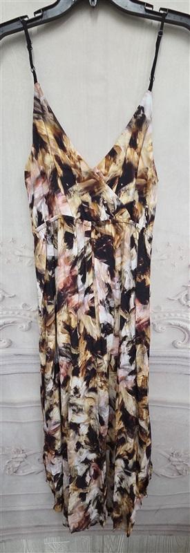 NWOT Young Fabulous Broke XL Surplice Kaleidoscope Tie Dye Maxi Dress 126582