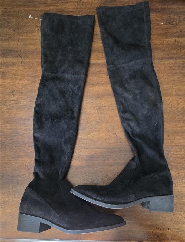 NWOT Steve Madden 6 Jody Black Suede Over the Knee Boots 126600