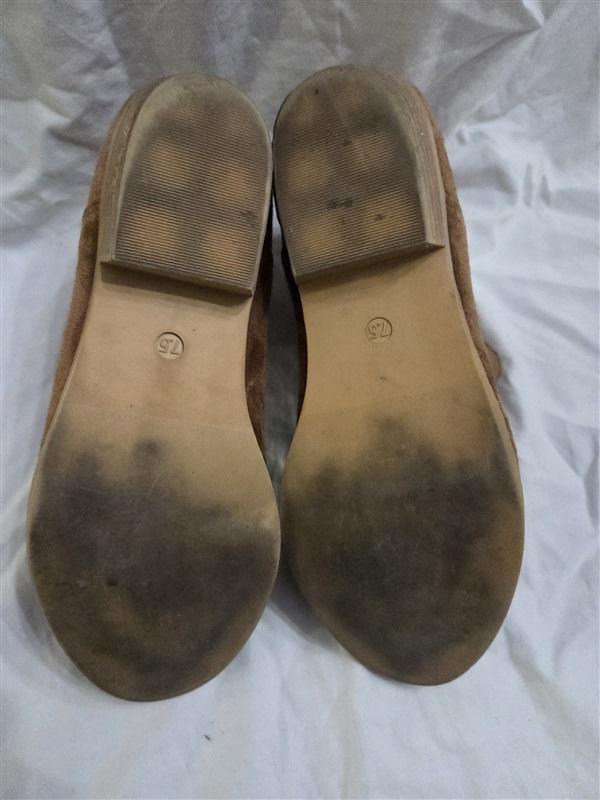 NWOT Very G 8 Faux Suede Brown Ankle Boots Slip On 126603