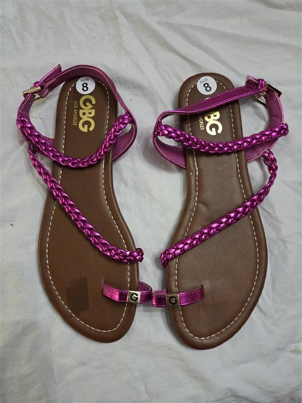 NWOT Guess 8 GBG Los Angeles Lindy Braid Sandals Pink 126604