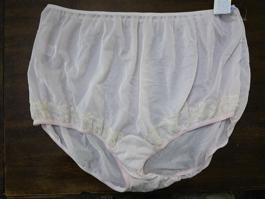 NWOT Dixie Belle 16 Satin/Nylon Lace Panties Underwear 1232 Pink 126623