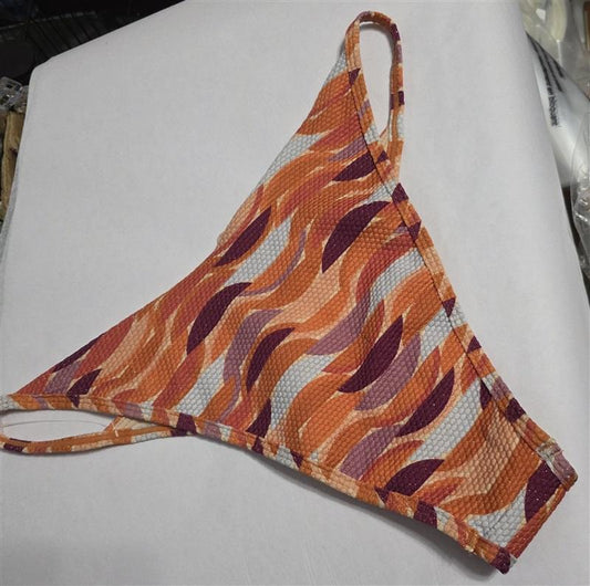 NWOT L*Space LARGE Jay Bottom Cheeky TWE orange Bikini 126642