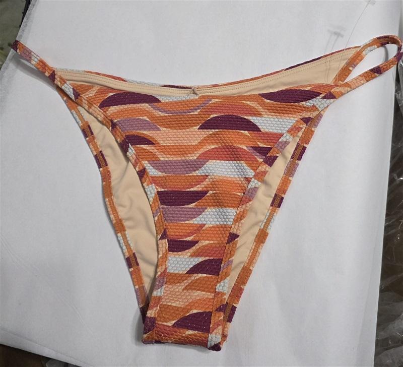 NWOT L*Space LARGE Jay Bottom Cheeky TWE orange Bikini 126642