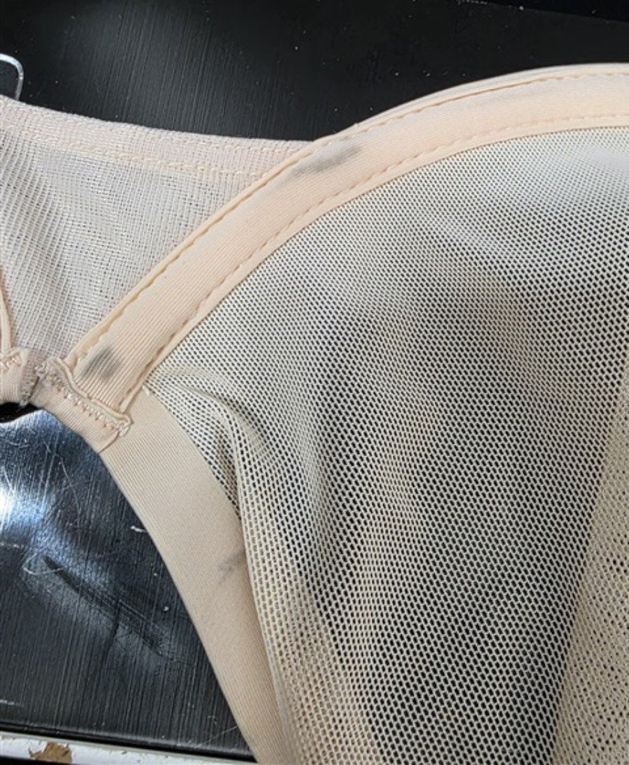 NWOTD CUUP 34D The Plunge Mesh Ivory Sheer Underwire Bra 126668