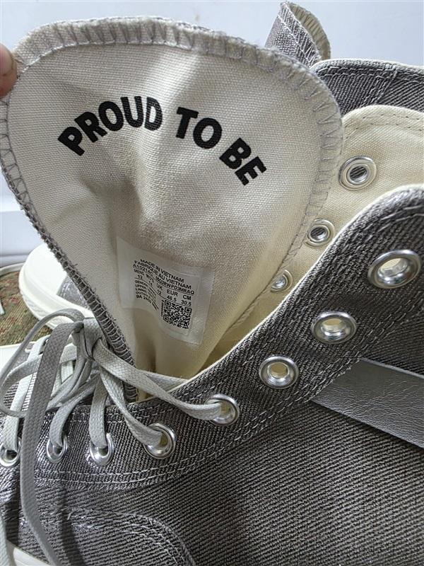 NWOT Converse M 12 W 14 Chuck 70 Pride Silver White Hi Top Tennis Shoes 126676