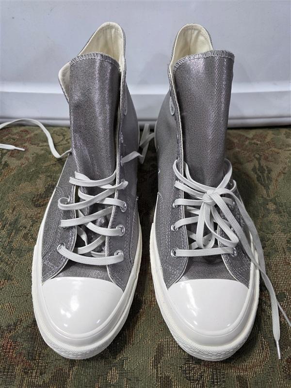 NWOT Converse M 12 W 14 Chuck 70 Pride Silver White Hi Top Tennis Shoes 126676