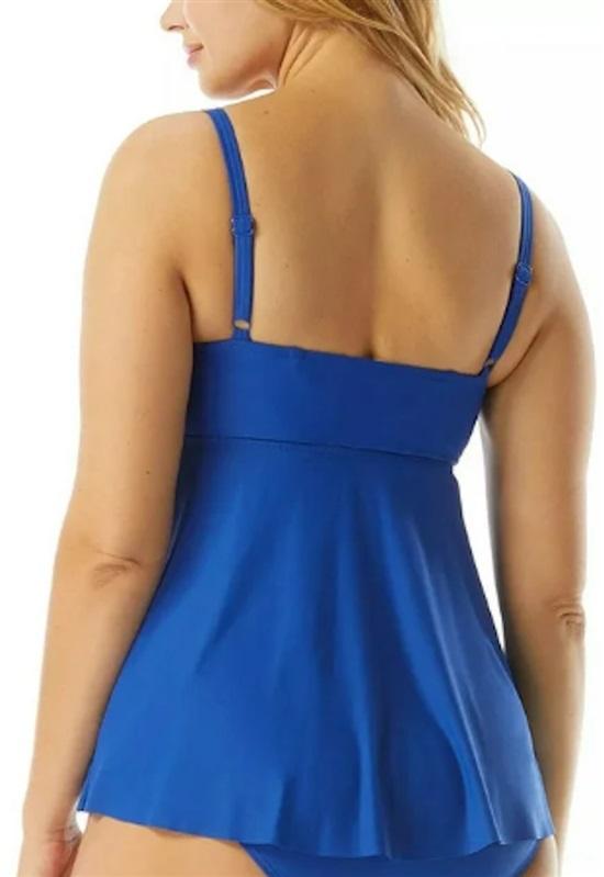 NWT Coco Reef 38D Contours Diamond Underwire Wrap Tankini Top 126683