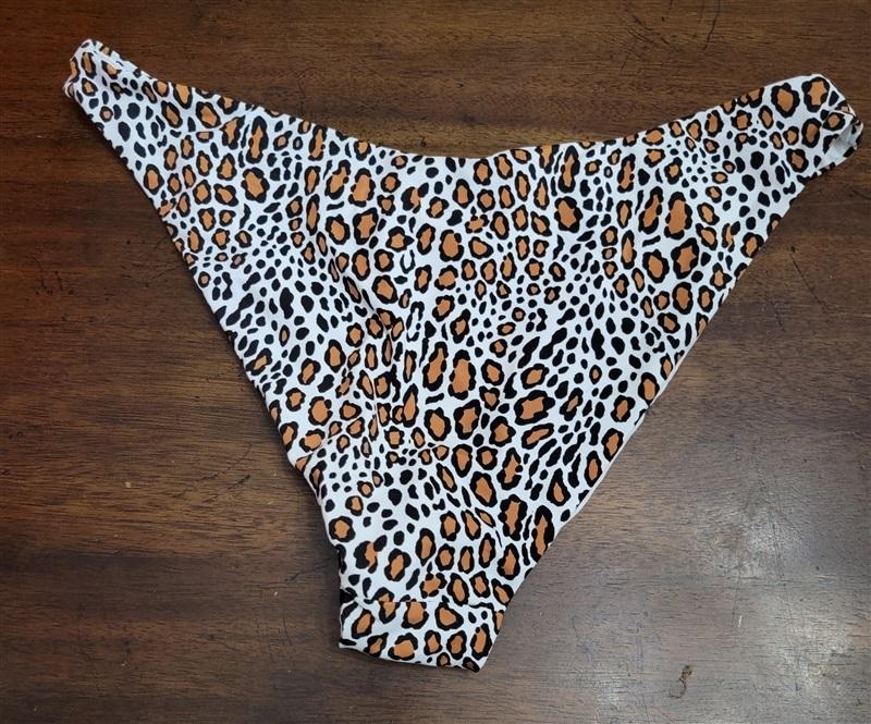 NWT Aqua Swim L Cheetah Print Bikini Top & Bottom Swimsuit 126706