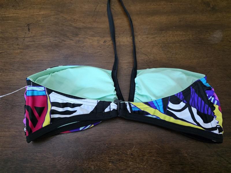 NWOT O'Neill 1980's Graphic Bird of Paradise Bikini Swim Top & Bottom 126482