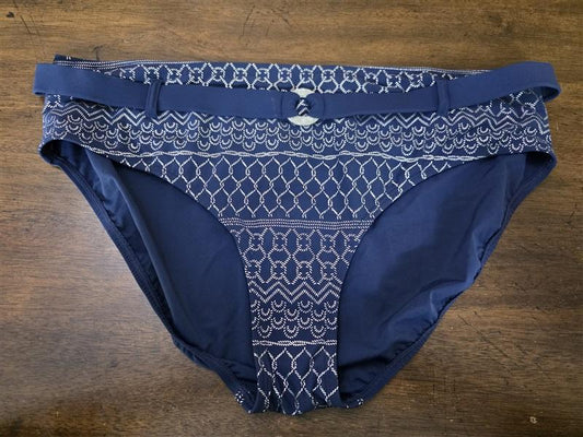 NWOT Amoena 16 Bangkok Panty Blue & Silver Belted 126791